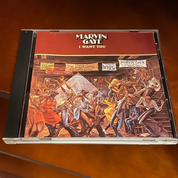 EUC Marvin Gaye I Want You CD  showcasing A Cover Art by Legendary Ernie Barnes! - Picture 2 of 5
